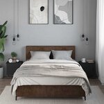 vidaXL Tables de chevet 2 Pièces Noir 40 x 30 x 40 cm Aggloméré