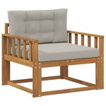 vidaXL Sofa de milieu extérieur Naturel