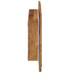 vidaXL Miroir de salle de bain avec lumière LED vieux bois 60x8 5x38cm
