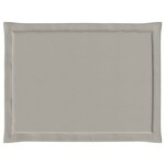 vidaXL Coussins de siège 4 Pièces Gris clair 47 x 36 x 2 cm Polyester