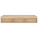 vidaXL Cadre de lit chêne Sonoma 180x200 cm super king