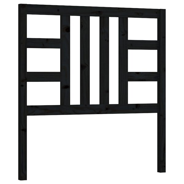 vidaXL Tête de lit Noir 96x4x100 cm Bois massif de pin