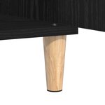Buffet vidaXL Chêne Noir 60x35x70 cm en bois d'ingénierie