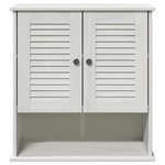 vidaXL Armoire de salle de bain avec porte VIGO Blanc et Blanc Antique