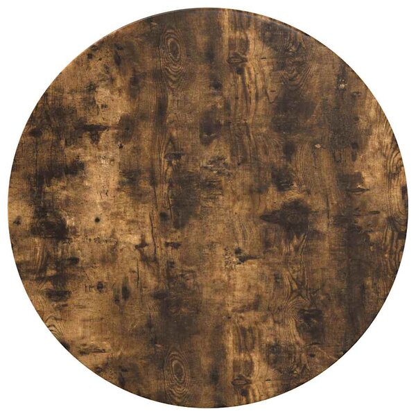 vidaXL Plateau de table Chêne fumé 70 x 70 x 1.5 cm Bois d'ingénierie