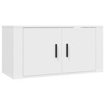 vidaXL Ensemble de meubles TV 3 Pièces Blanc Bois d'ingénierie