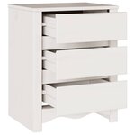 vidaXL Cabinet de chevet avec tiroir Drammen Blanc 45 x 35 x 56 cm