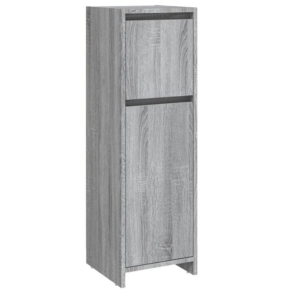 vidaXL Armoire de bain Sonoma gris 30x30x95 cm Bois d'ingénierie