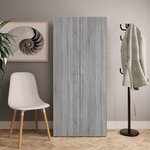 vidaXL Armoire à chaussures Sonoma gris 80x35 5x180 cm Bois ingénierie
