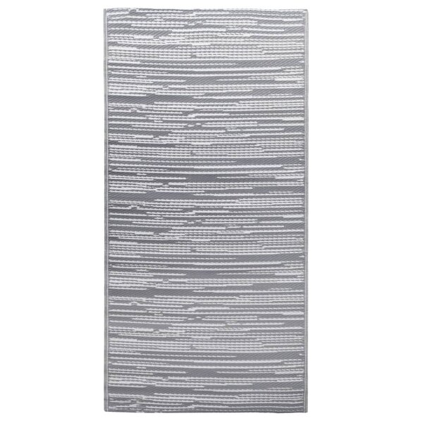 vidaXL Tapis d'extérieur ARAKIL Gris 120x180 cm PP