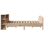 vidaXL Lit bibliothèque sans matelas 160x200 cm bois massif de pin
