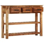 vidaXL Buffet avec 3 tiroirs 110x30x80 cm Bois massif