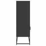 vidaXL Buffet haut noir 68x39x123 cm acier