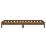 vidaXL Cadre de lit à LED sans matelas 75x190 cm bois massif