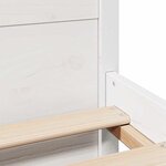 vidaXL Cadre de lit sans matelas blanc 120x200 cm bois de pin massif