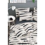 Parure de lit - housse de couette 220 x 240 + 2 taies d'oreiller 60 x 60 65 coton- Blanc