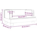 vidaXL Canapé pour enfants marron 60x40x30 cm similicuir