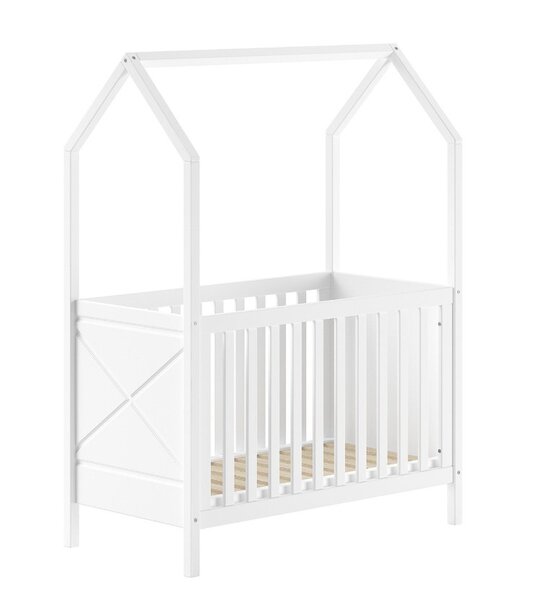 Lit bébé Scott 60 x 120 cm coloris blanc