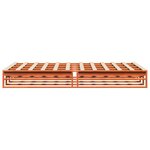 vidaXL Cadre de lit sans matelas cire marron 150x200cm bois pin massif