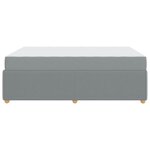 vidaXL Cadre de lit avec matelas Gris clair 160 x 200 cm tissu