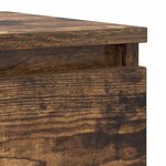 vidaXL Buffet chêne fumé 37 5x35x99 cm bois d'ingénierie