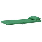 vidaXL Coussins de chaise Uni 2 Pièces Vert 58 x 77 x 4 5 cm Tissu Oxford
