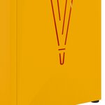 vidaXL Porte-parapluies Jaune moutarde Métal Standard