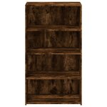 vidaXL Buffet haut chêne fumé 70x41x124 cm bois d'ingénierie