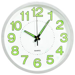 vidaXL Horloge murale lumineuse Blanc 30 cm
