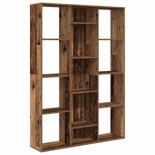 vidaXL Séparateur de pièce/bibliothèque vieux bois 100x24x140 cm