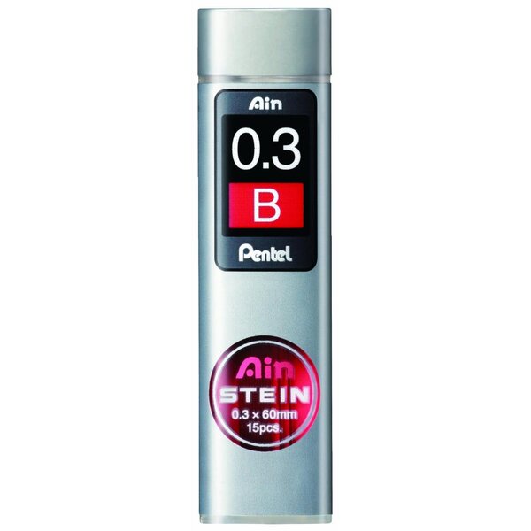 Etui de 15 Mines 0 3 mm AIN STEIN C273 dureté B x 12 PENTEL
