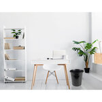 Corbeille papier q-connect plastique resistant 13l       275x285mm coloris noir opaque