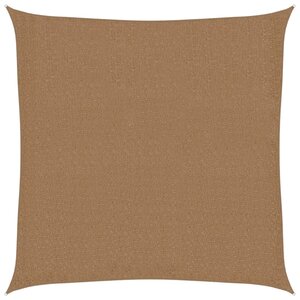 vidaXL Voile d'ombrage 160 g/m² Taupe 3x3 m PEHD