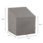 Madison Housse de chaise d'extérieur 75 x 78 x 90 cm Gris