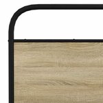 vidaXL Cadre de lit en métal sans matelas chêne sonoma 160x200 cm