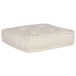 vidaXL Pouf modulaire crème 70x70x54 tissu