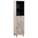 vidaXL Ensemble de mobilier de salle de bain avec tiroir 4 Pièces Blanc