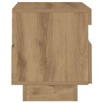 vidaXL Meuble TV avec lumières LED chêne artisanal bois d'ingénierie