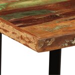 vidaXL Table de bar Bois massif de récupération 120x60x107 cm