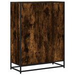 vidaXL Bibliothèque chêne fumé 80 5x35x107 5 cm bois d'ingénierie
