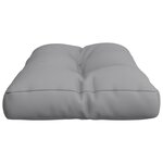 vidaXL Coussin de palette gris 80x40x12 cm tissu