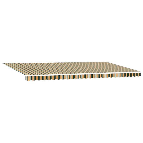 Store rétractable manuel vidaXL avec LED vert et jaune 600x300 cm