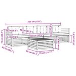 vidaXL Ensemble de canapés d'extérieur 5 pc Blanc et anthracite