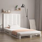 vidaXL Tête de lit murale Blanc 81x3x91 5 cm Bois massif de pin
