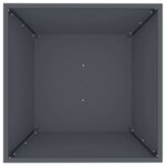 vidaXL Pot de jardin en forme de bol 5 Pièces Anthracite 50 x 50 x 15 cm