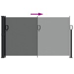vidaXL Auvent latéral rétractable anthracite 117x300 cm