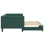 vidaXL Lit de jour avec lit gigogne vert foncé 90x200 cm velours