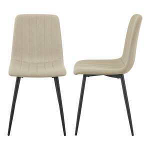 Lot de 2 chaises de salle à manger 89 x 43 x 51 cm beige 03_0006715