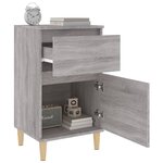 vidaXL Table de chevet sonoma gris 40x35x70 cm