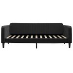 vidaXL Lit de jour avec matelas noir 100x200 cm velours